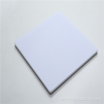 Feuille de diffuseur Panneau de polycarbonate blanc laiteux